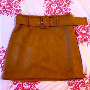 Tan Skater Skirt